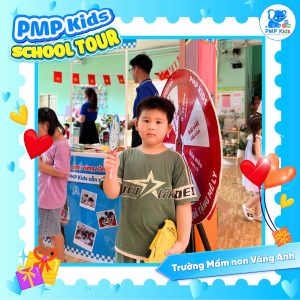 Hình ảnh các bé háo hức nhận các món quà xịn xò từ PMP Kids